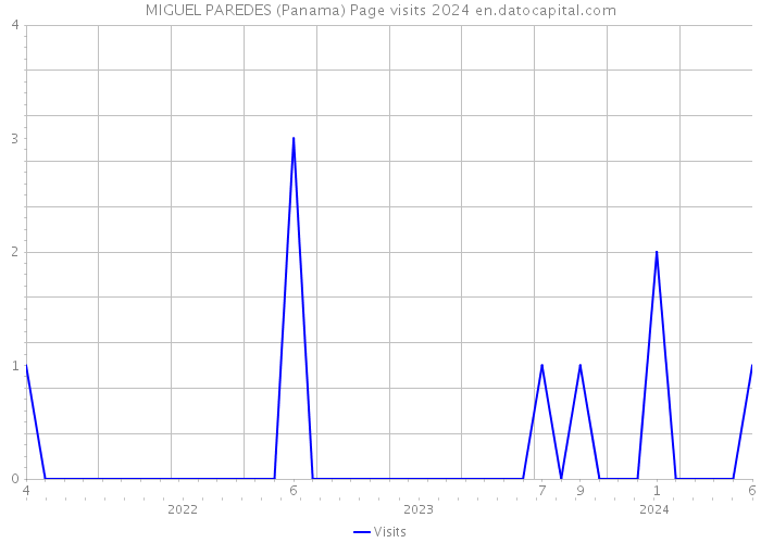 MIGUEL PAREDES (Panama) Page visits 2024 