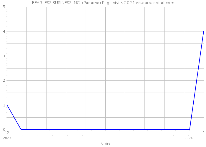 FEARLESS BUSINESS INC. (Panama) Page visits 2024 