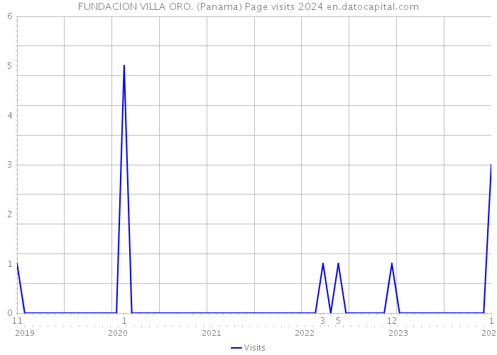 FUNDACION VILLA ORO. (Panama) Page visits 2024 