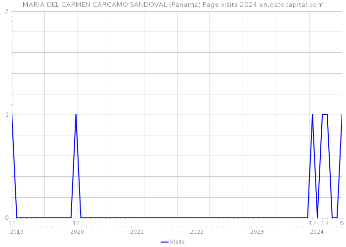 MARIA DEL CARMEN CARCAMO SANDOVAL (Panama) Page visits 2024 