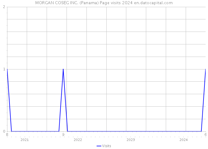 MORGAN COSEG INC. (Panama) Page visits 2024 