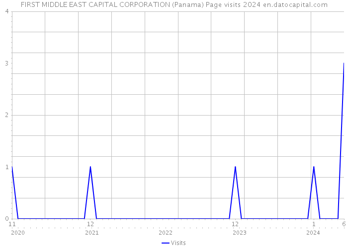 FIRST MIDDLE EAST CAPITAL CORPORATION (Panama) Page visits 2024 