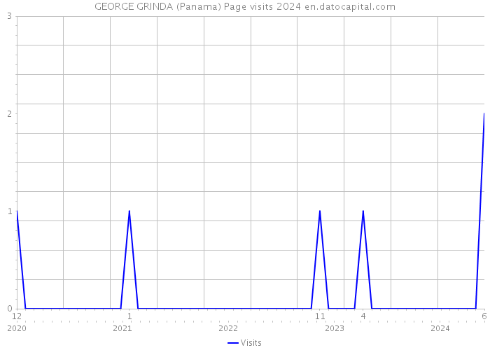 GEORGE GRINDA (Panama) Page visits 2024 