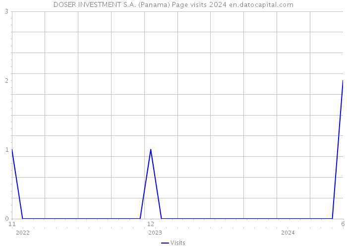DOSER INVESTMENT S.A. (Panama) Page visits 2024 