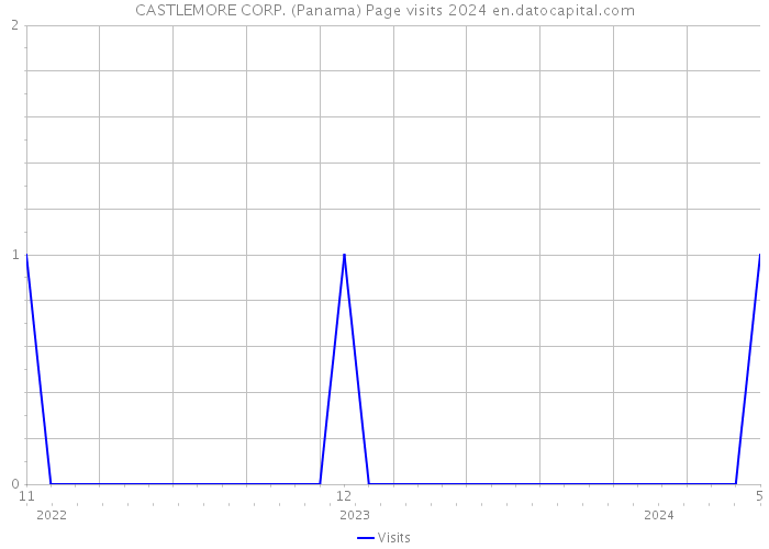 CASTLEMORE CORP. (Panama) Page visits 2024 