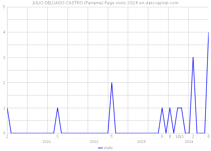 JULIO DELGADO CASTRO (Panama) Page visits 2024 