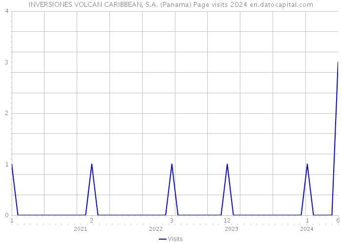 INVERSIONES VOLCAN CARIBBEAN, S.A. (Panama) Page visits 2024 