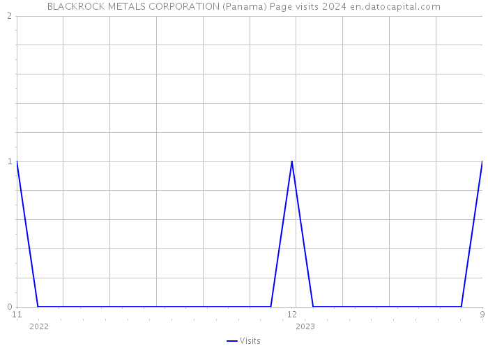 BLACKROCK METALS CORPORATION (Panama) Page visits 2024 