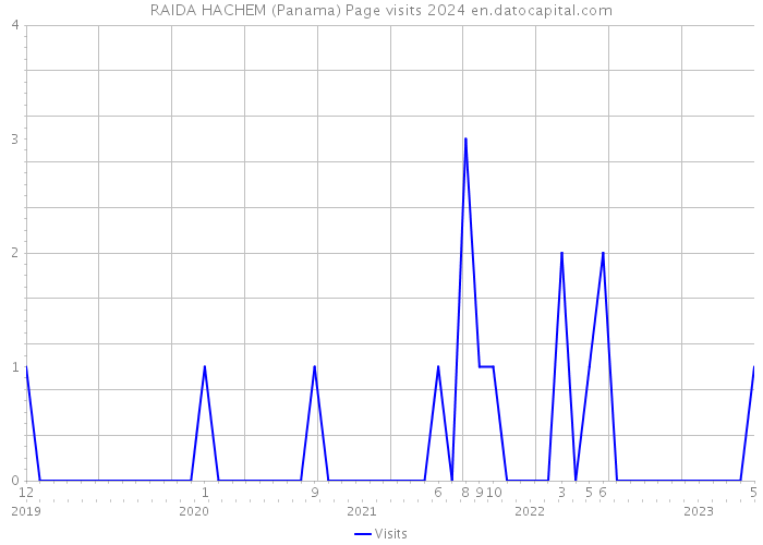 RAIDA HACHEM (Panama) Page visits 2024 