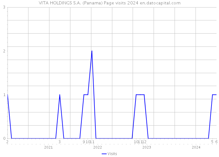 VITA HOLDINGS S.A. (Panama) Page visits 2024 