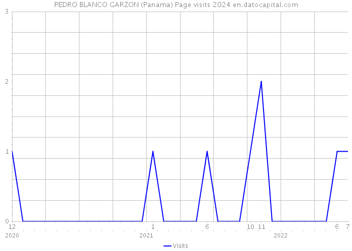 PEDRO BLANCO GARZON (Panama) Page visits 2024 