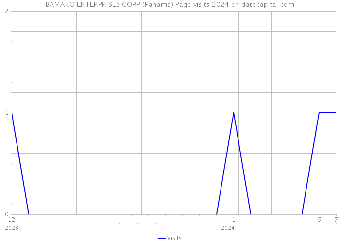BAMAKO ENTERPRISES CORP (Panama) Page visits 2024 