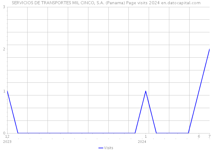 SERVICIOS DE TRANSPORTES MIL CINCO, S.A. (Panama) Page visits 2024 