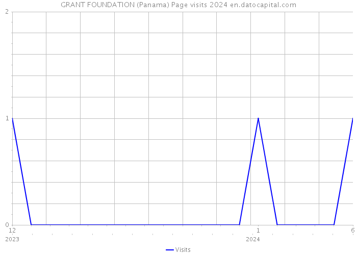 GRANT FOUNDATION (Panama) Page visits 2024 