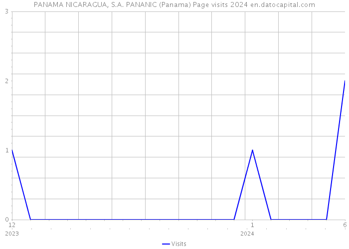 PANAMA NICARAGUA, S.A. PANANIC (Panama) Page visits 2024 