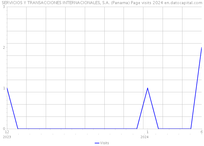 SERVICIOS Y TRANSACCIONES INTERNACIONALES, S.A. (Panama) Page visits 2024 
