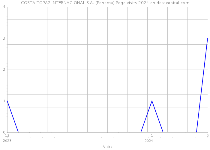 COSTA TOPAZ INTERNACIONAL S.A. (Panama) Page visits 2024 