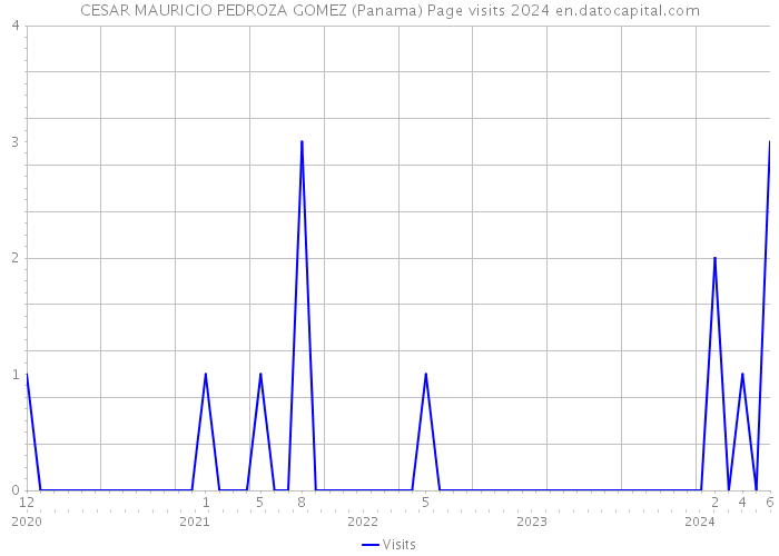 CESAR MAURICIO PEDROZA GOMEZ (Panama) Page visits 2024 