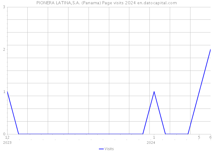 PIONERA LATINA,S.A. (Panama) Page visits 2024 