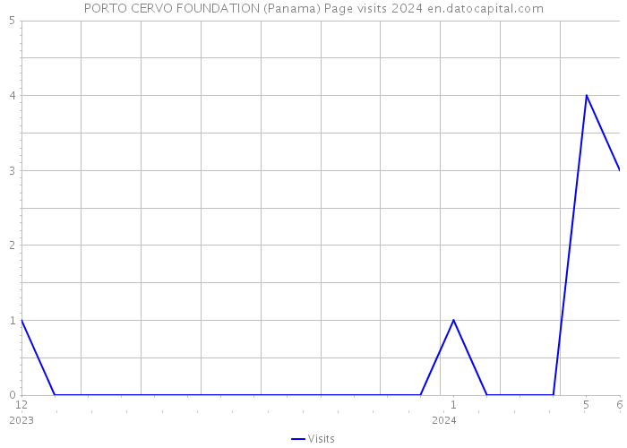 PORTO CERVO FOUNDATION (Panama) Page visits 2024 