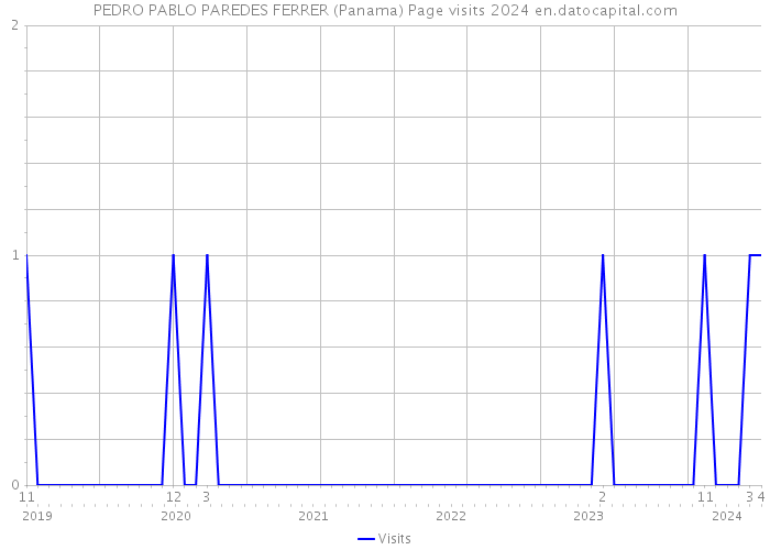 PEDRO PABLO PAREDES FERRER (Panama) Page visits 2024 