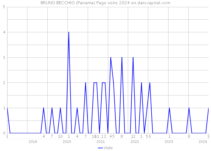 BRUNO BECCHIO (Panama) Page visits 2024 