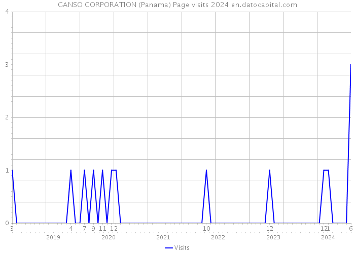 GANSO CORPORATION (Panama) Page visits 2024 