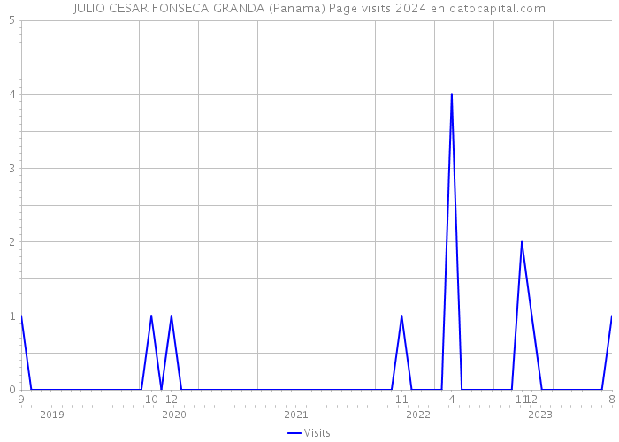 JULIO CESAR FONSECA GRANDA (Panama) Page visits 2024 