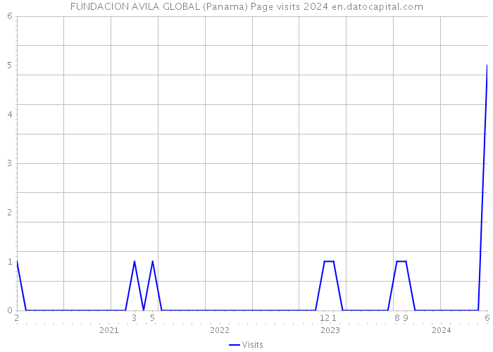FUNDACION AVILA GLOBAL (Panama) Page visits 2024 