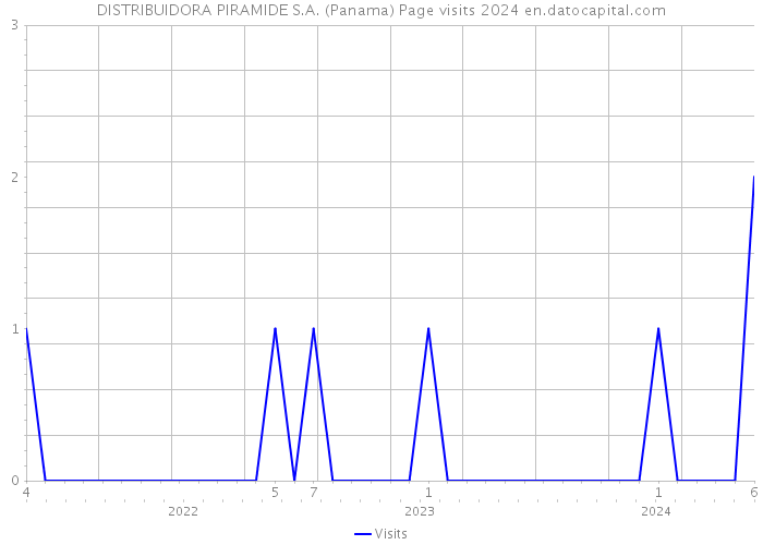 DISTRIBUIDORA PIRAMIDE S.A. (Panama) Page visits 2024 