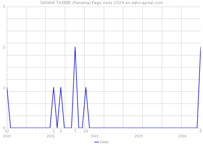 SANAM TASEER (Panama) Page visits 2024 