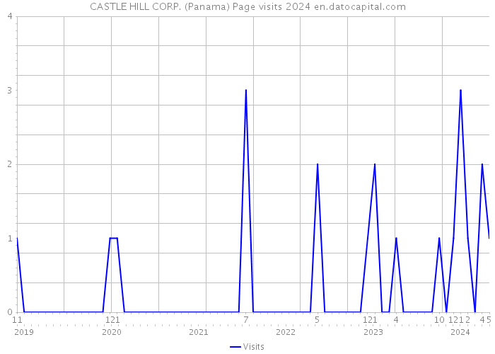 CASTLE HILL CORP. (Panama) Page visits 2024 