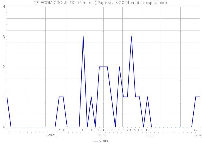 TELECOM GROUP INC. (Panama) Page visits 2024 