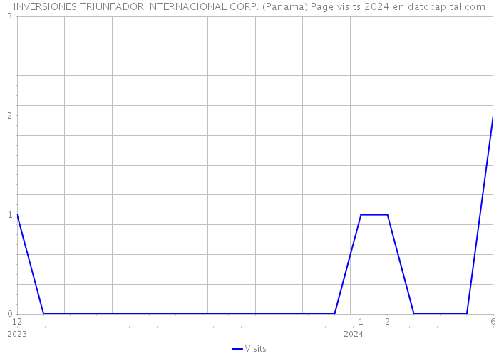 INVERSIONES TRIUNFADOR INTERNACIONAL CORP. (Panama) Page visits 2024 
