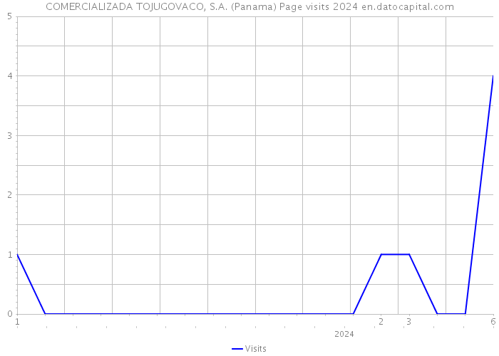 COMERCIALIZADA TOJUGOVACO, S.A. (Panama) Page visits 2024 