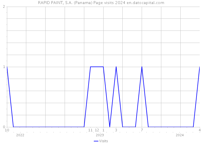 RAPID PAINT, S.A. (Panama) Page visits 2024 