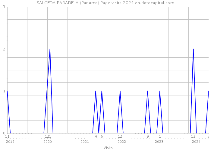SALCEDA PARADELA (Panama) Page visits 2024 