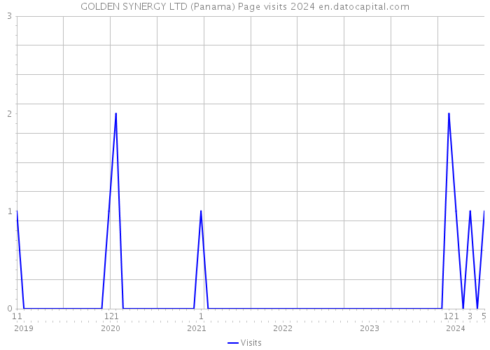 GOLDEN SYNERGY LTD (Panama) Page visits 2024 