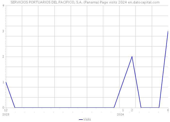SERVICIOS PORTUARIOS DEL PACIFICO, S.A. (Panama) Page visits 2024 