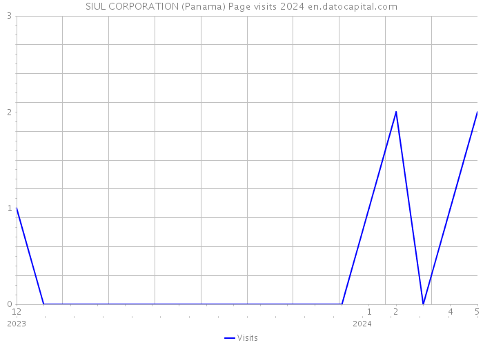 SIUL CORPORATION (Panama) Page visits 2024 