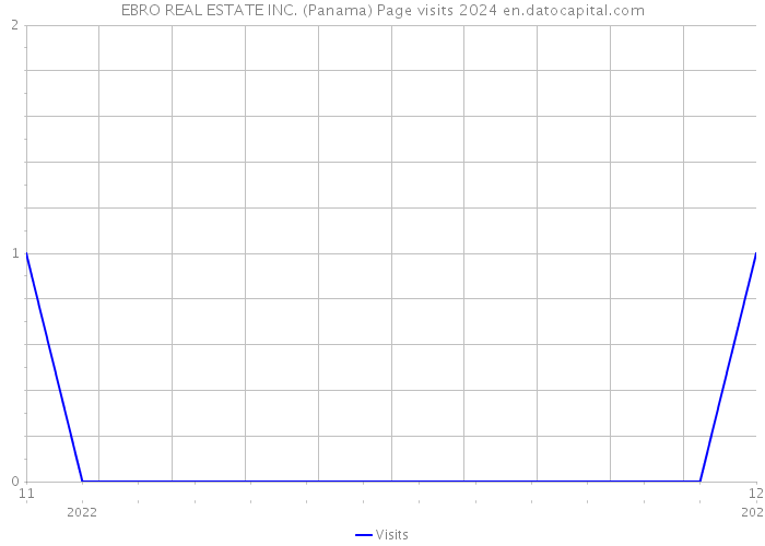 EBRO REAL ESTATE INC. (Panama) Page visits 2024 