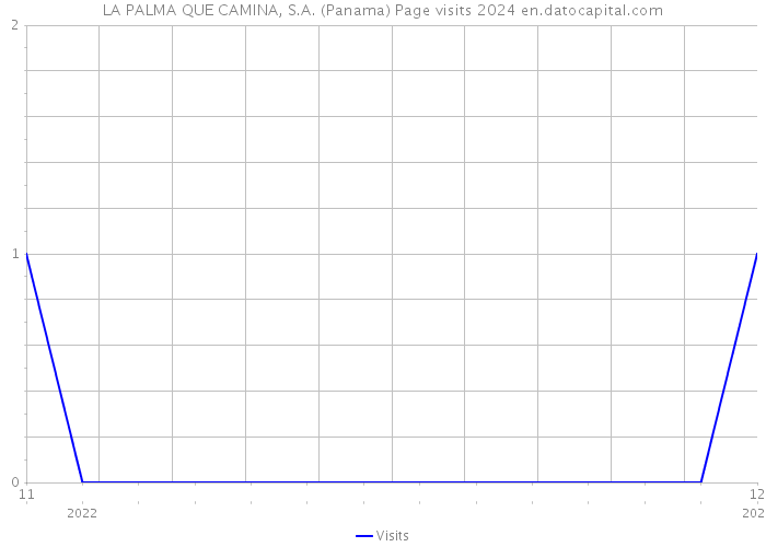 LA PALMA QUE CAMINA, S.A. (Panama) Page visits 2024 