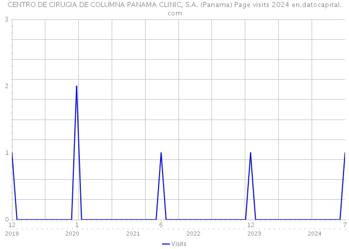 CENTRO DE CIRUGIA DE COLUMNA PANAMA CLINIC, S.A. (Panama) Page visits 2024 