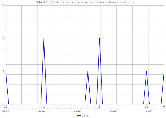 ROMAN MEDINA (Panama) Page visits 2024 
