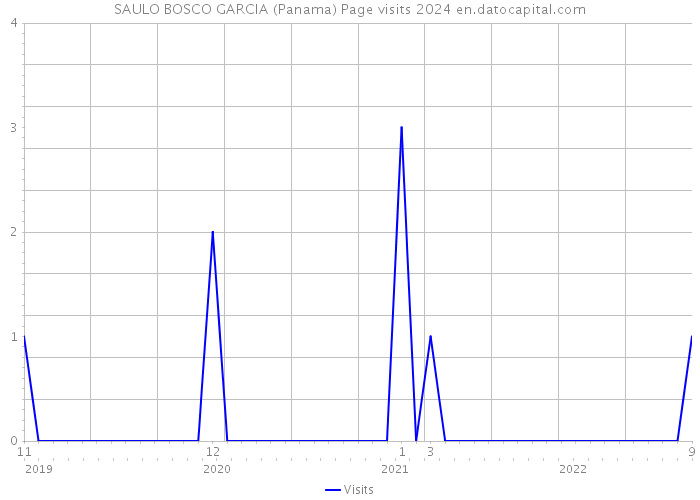 SAULO BOSCO GARCIA (Panama) Page visits 2024 