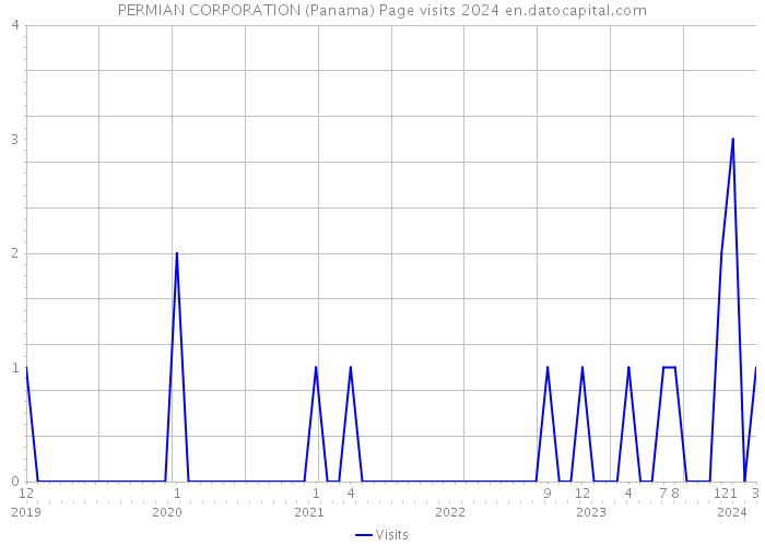 PERMIAN CORPORATION (Panama) Page visits 2024 