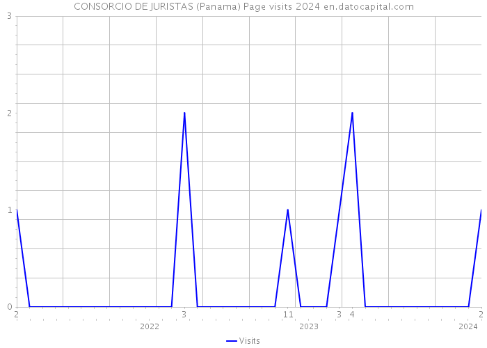 CONSORCIO DE JURISTAS (Panama) Page visits 2024 