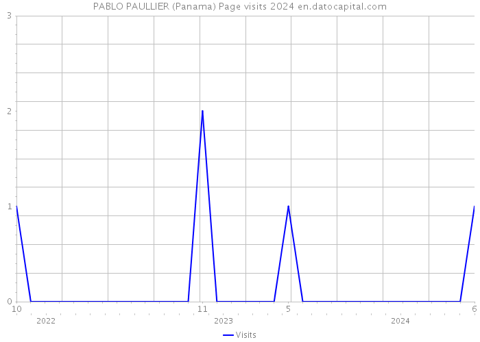 PABLO PAULLIER (Panama) Page visits 2024 