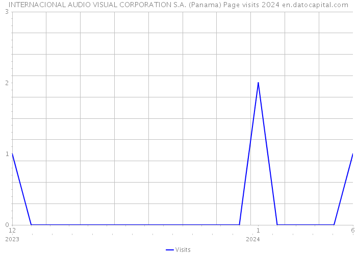 INTERNACIONAL AUDIO VISUAL CORPORATION S.A. (Panama) Page visits 2024 