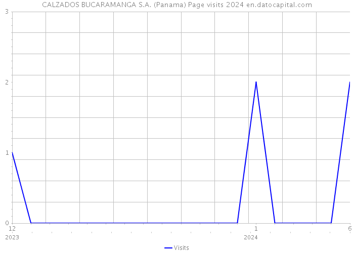 CALZADOS BUCARAMANGA S.A. (Panama) Page visits 2024 